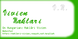 vivien maklari business card