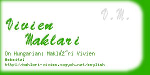 vivien maklari business card